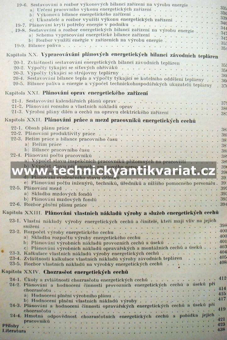 Organisace a plánování energetického hospodářství v průmyslových závodech
