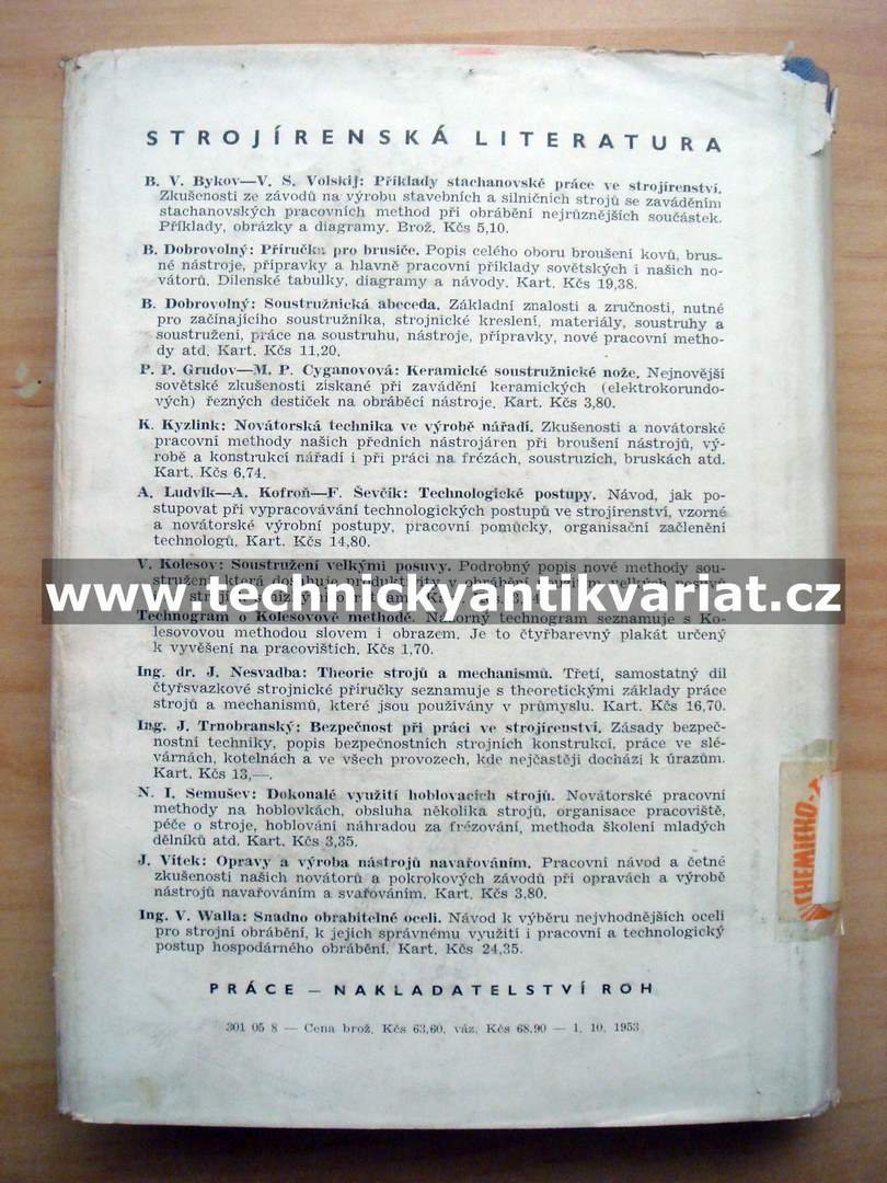 Bezpečnost práce ve strojírenství - B. V. Cetlin (1954)