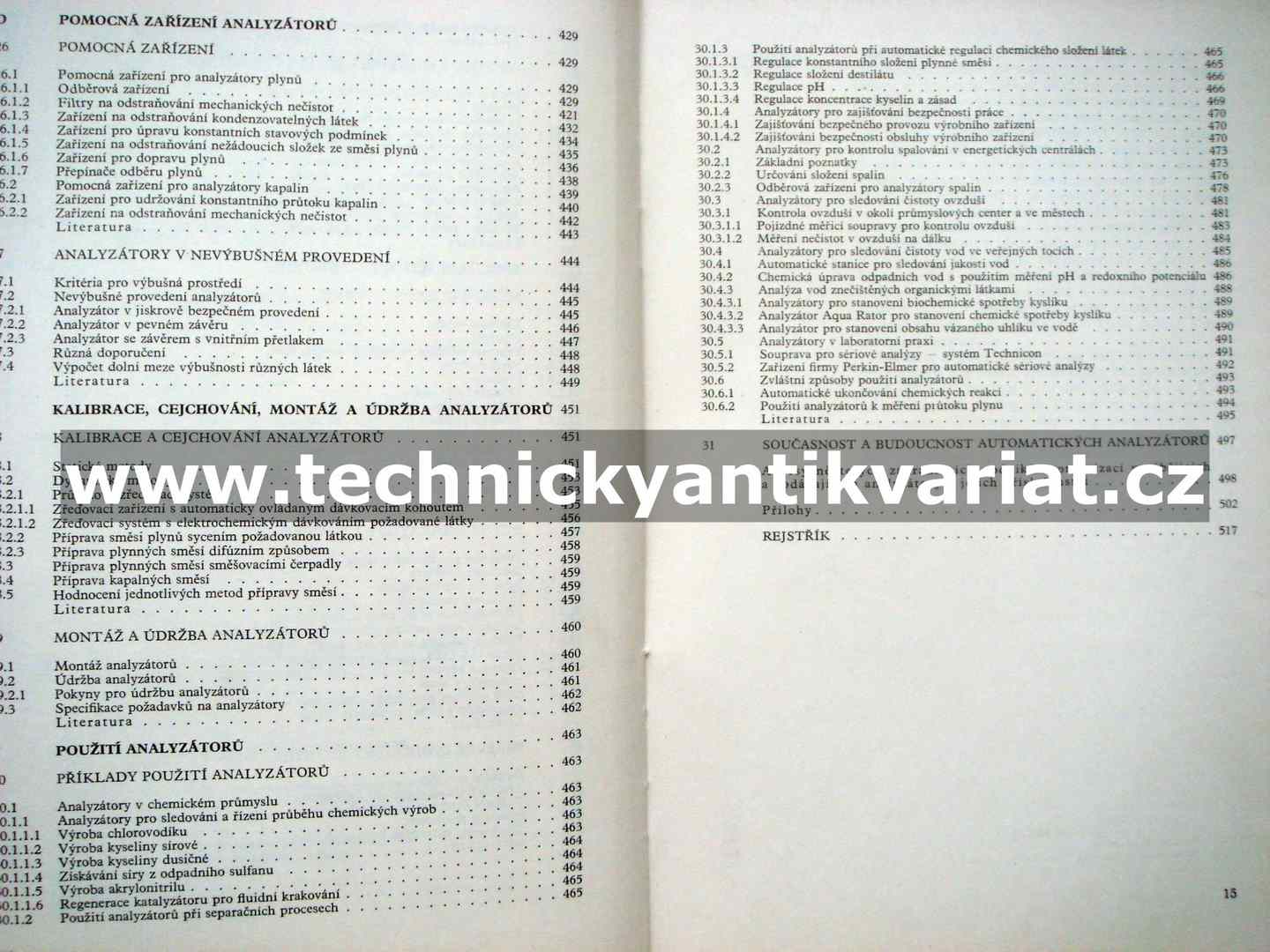 Analyzátory plynů a kapalin - Jaroslav Váňa (1984)
