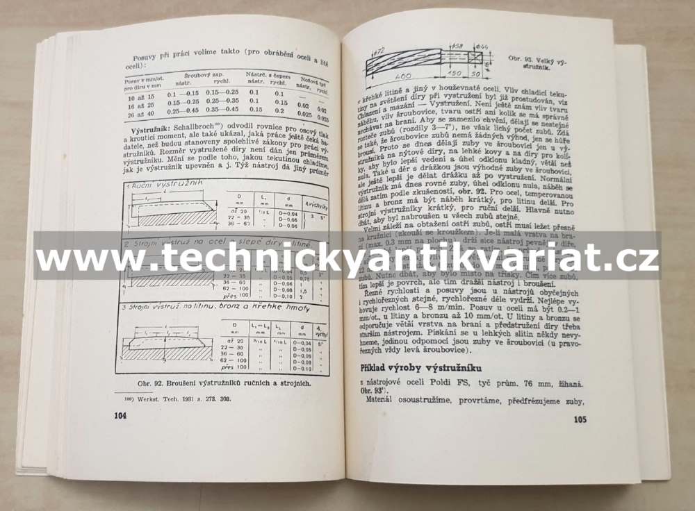 Strojní obrábění - B. Dobrovolný 1939