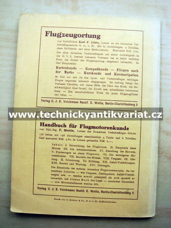 Flugzeugkunde und Flugpraxis - Erich Kiffner (1936)