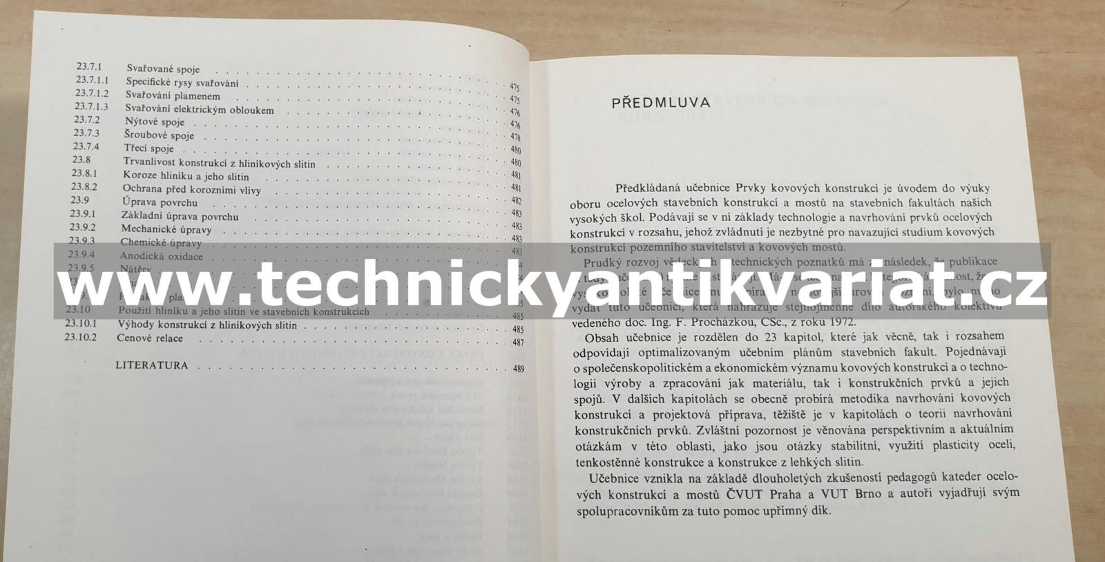 Prvky kovových konstrukcí - Pechar, Bureš, Studnička, Šafka (1984)