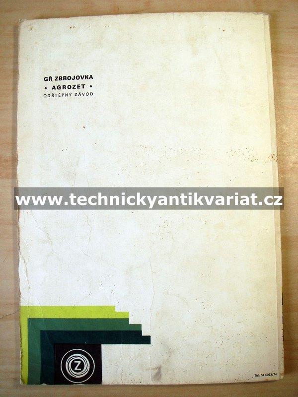 Kolos samochodný kombajn SK 6 - návod k použití (1972)