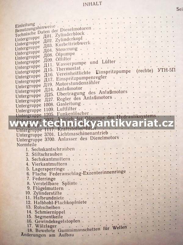 Motor D65 a modifikace - katalog