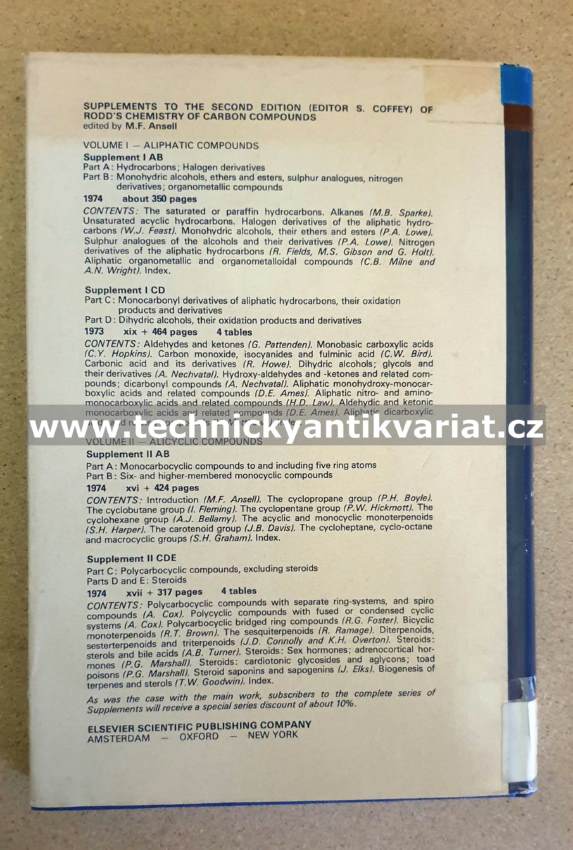 Rodd's Chemistry of carbon compounds III E - S.Coffey (1974)