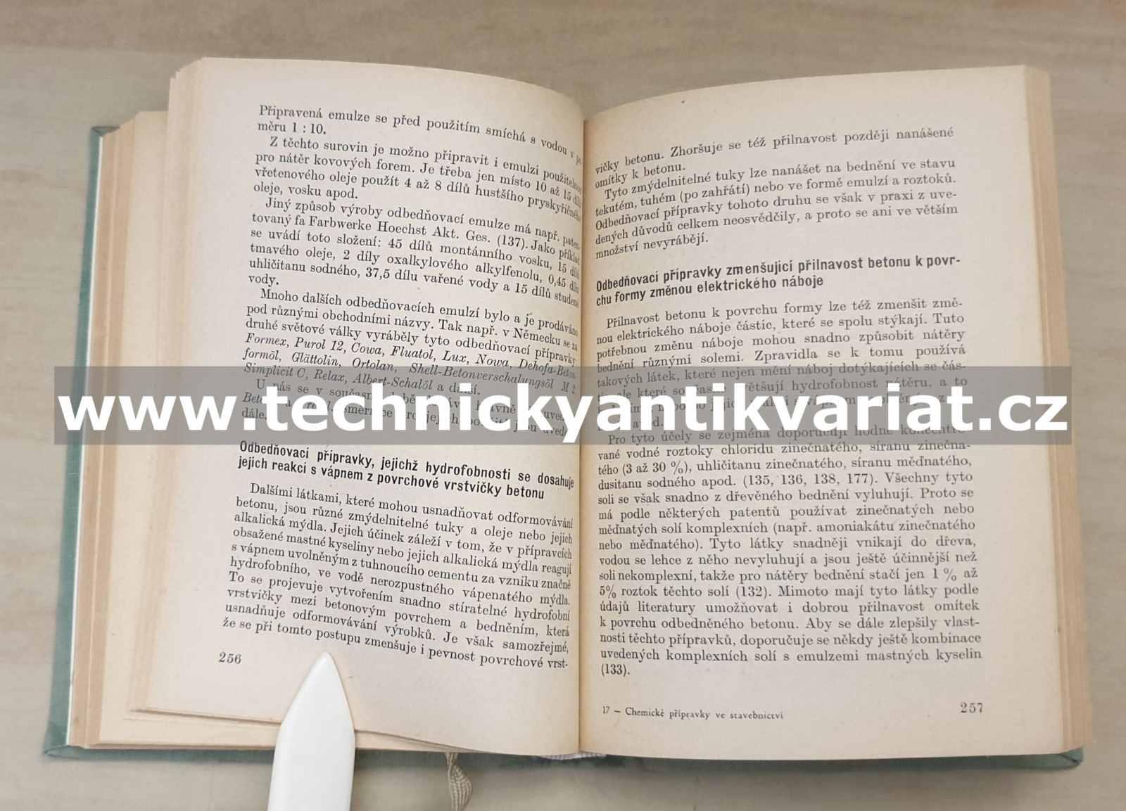 Chemické přípravky ve stavebnictví - Vavřín. Krčma (1962)