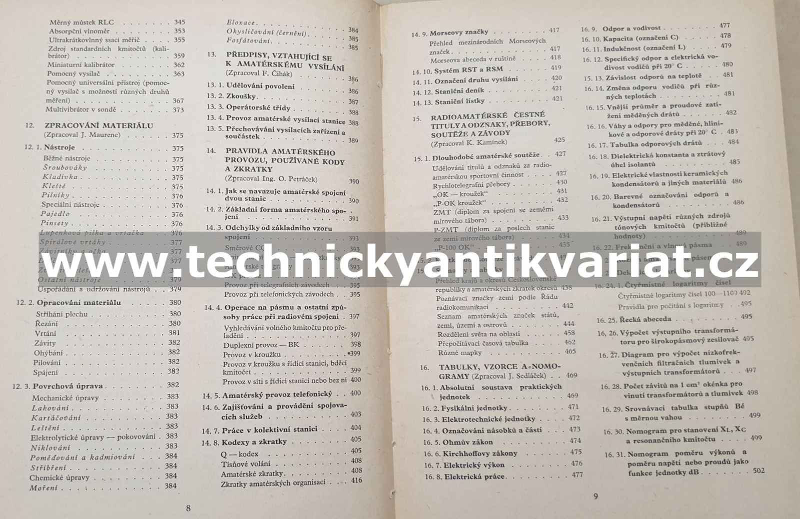 Amatérská radiotechnika I.,II. (1954)