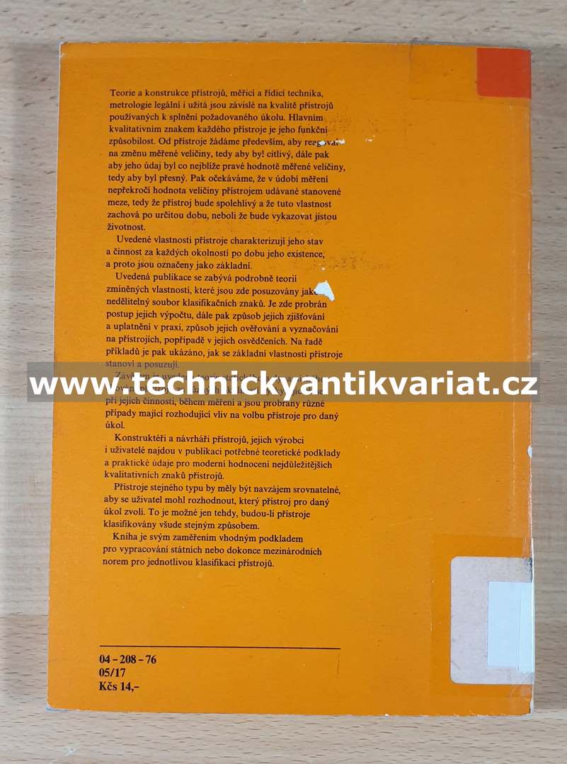 Základní vlastnosti měřících přístrojů - F. Zelený (1976)