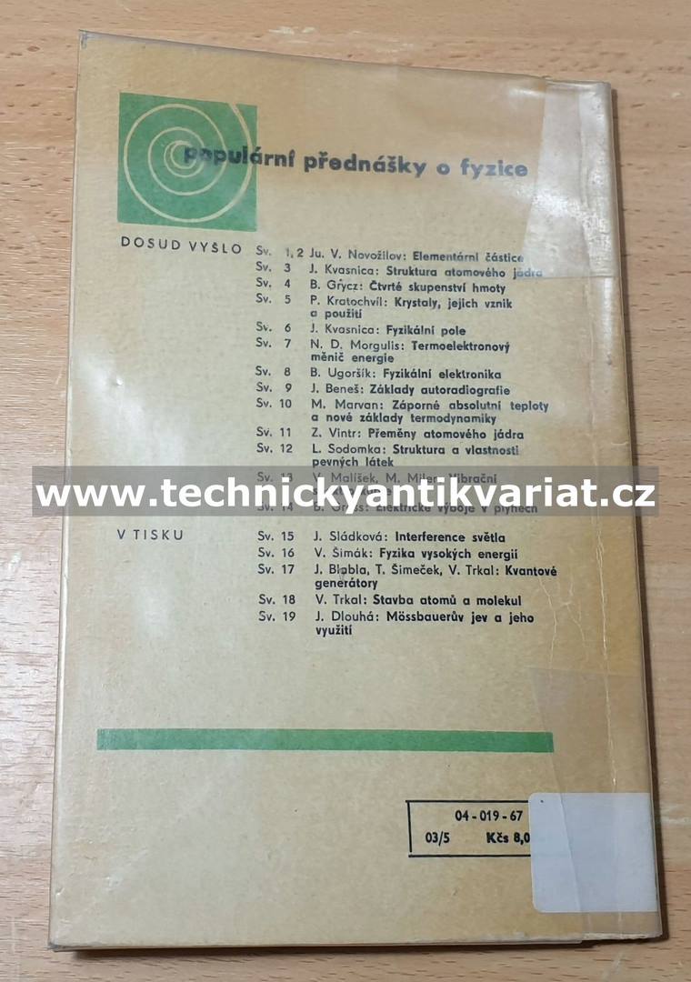 Elektrické výboje v plynech - B.Gross (1967)