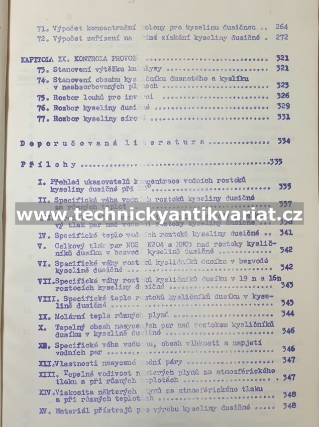 Technologie kyseliny dusičné - Atroščenko, Kargin (1952)