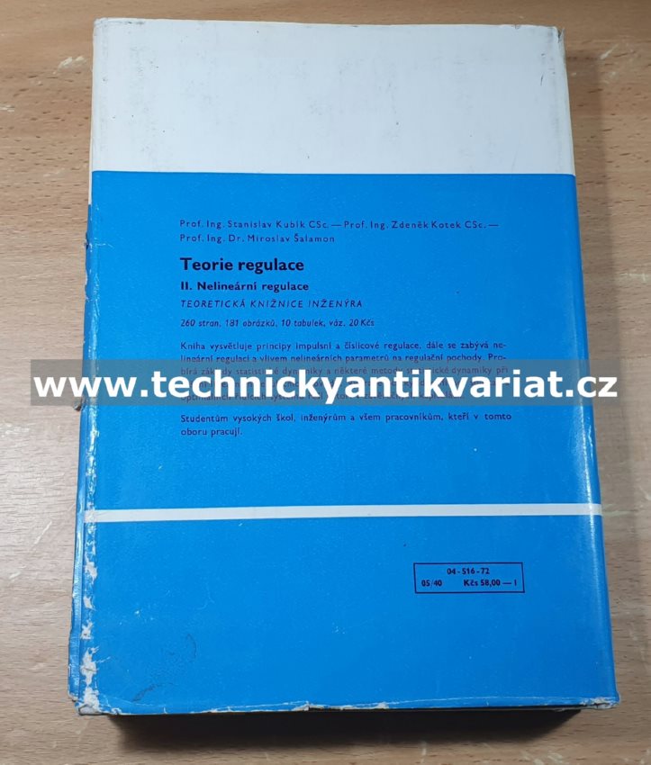 Optimální systémy automatického řízení - Kubík, Kotek, Hruška, Wachtl, Chalupa (1972)
