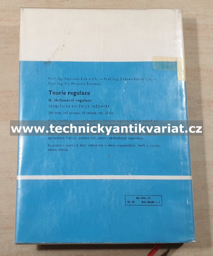 Optimální systémy automatického řízení - Kubík, Kotek, Hruška, Wachtl, Chalupa (1972)
