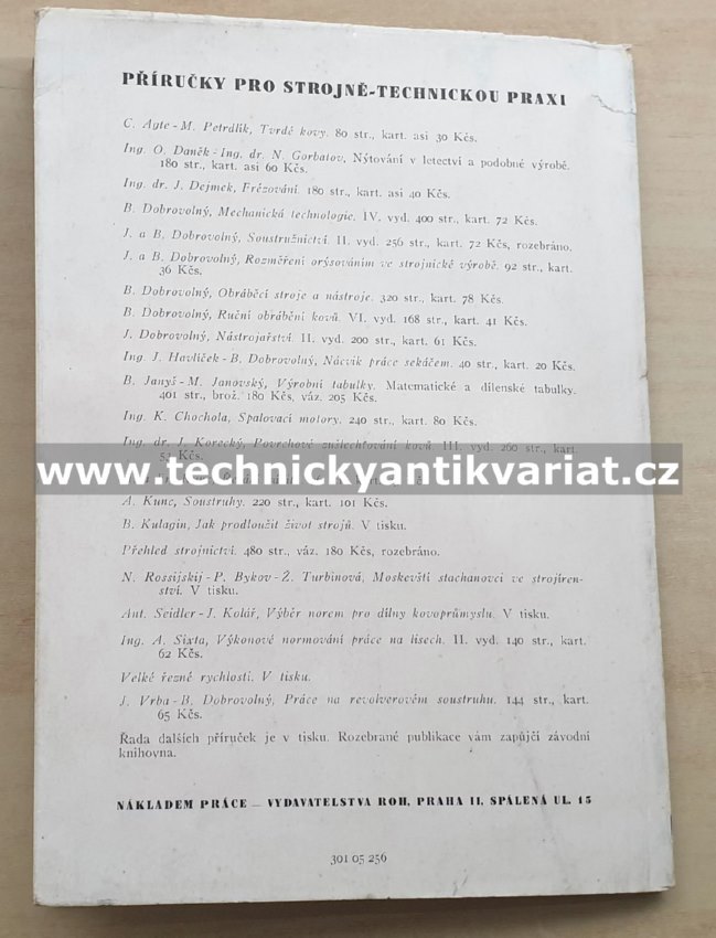 Hoblování na šepingu - Adolf Vacek (1951)