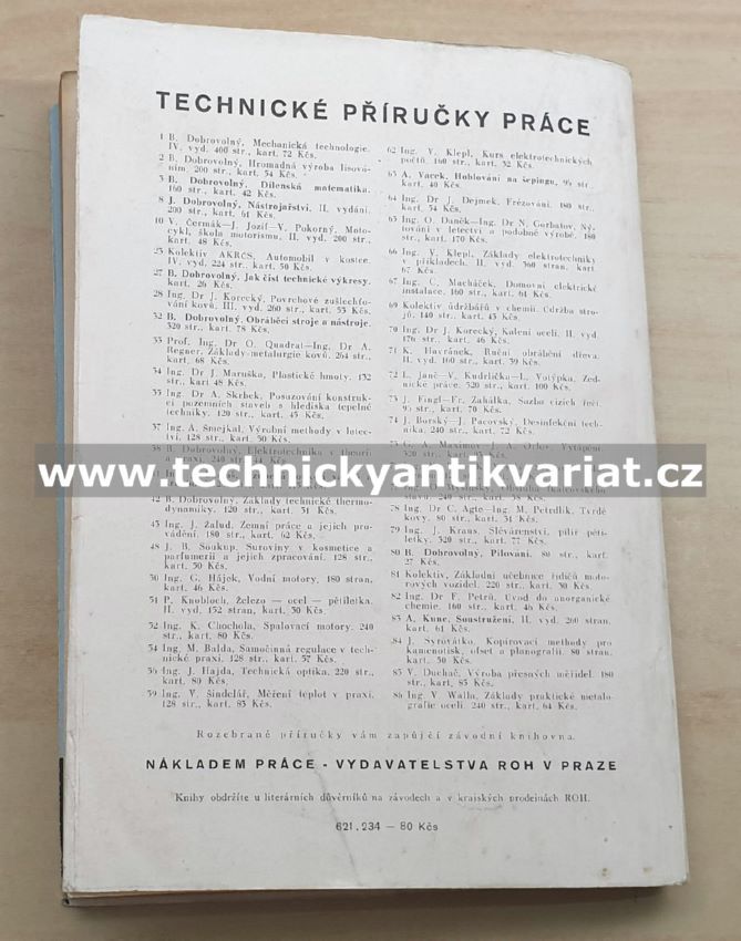 Seřizování soustružnických automatů - A.S.Šaškin (1952)