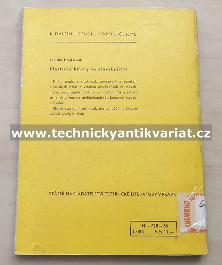 Dekorační a plastické nátěry ve stavebnictví - V.Hořejší (1965)