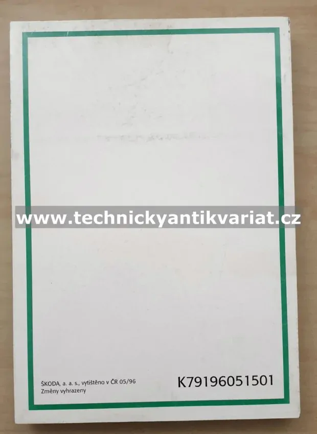 Škoda Felicia Combi - katalog dílů (1996)