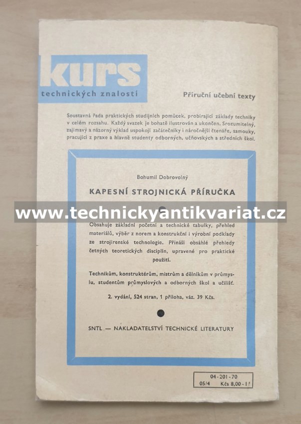 Kurs 38 Ostření řezných nástrojů a jejich údržba - Vl. Chýle (1970)
