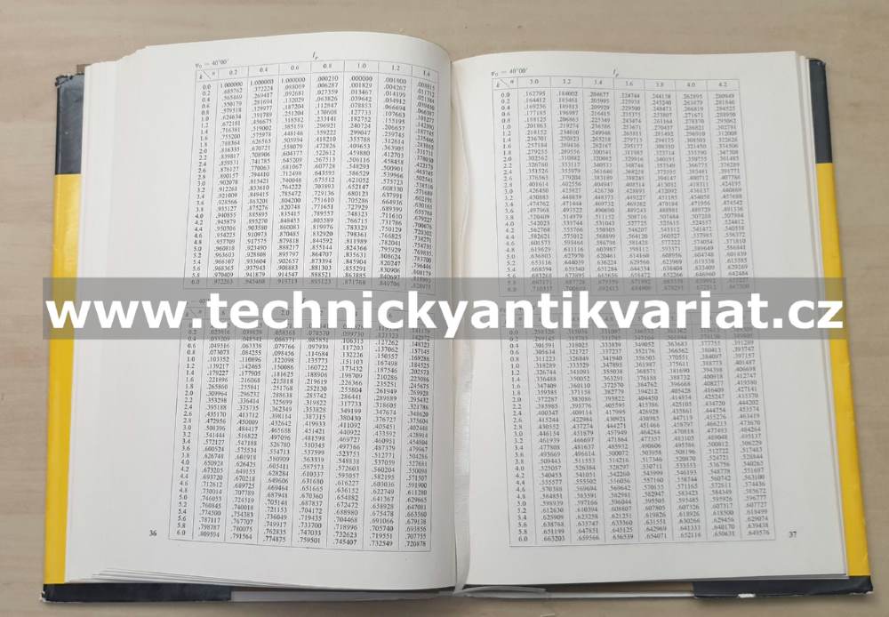 Tabulky k stanovení optických konstant z intenzit odráženého světla - Antonín Vašíček (1964)