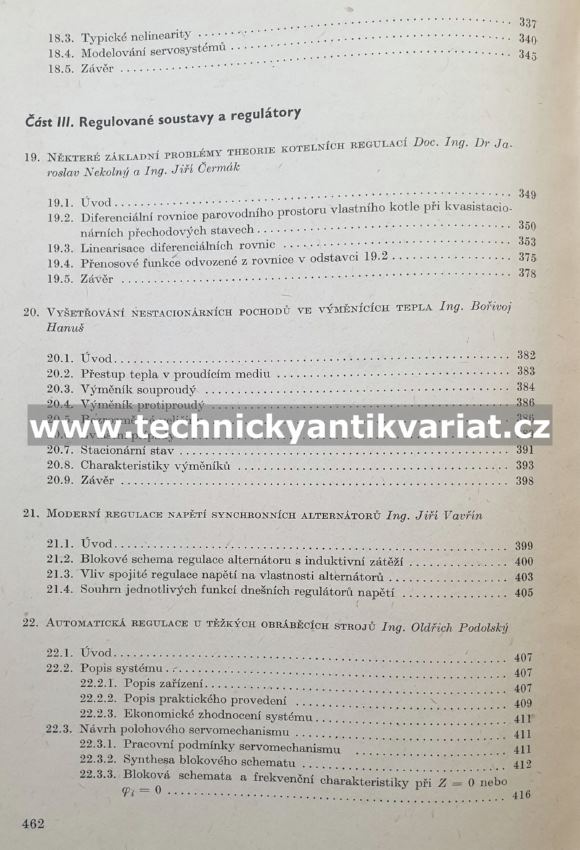 Souhrn prací o automatisaci - Zdeněk Trnka (1956)