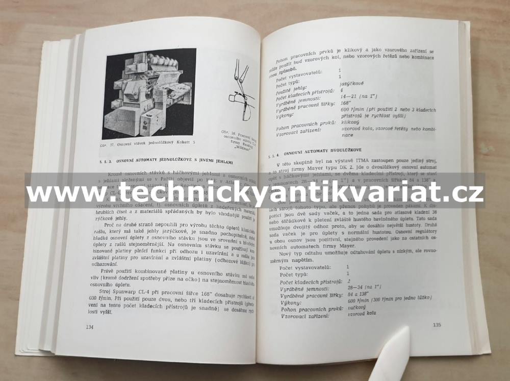ITMA 71 Paříž Stroje a zařízení pro pletárny, tvarování paříží a výrobu netkaných textilií (1973)