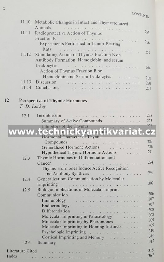 Thymic Hormones - T.D.Luckey (1973)