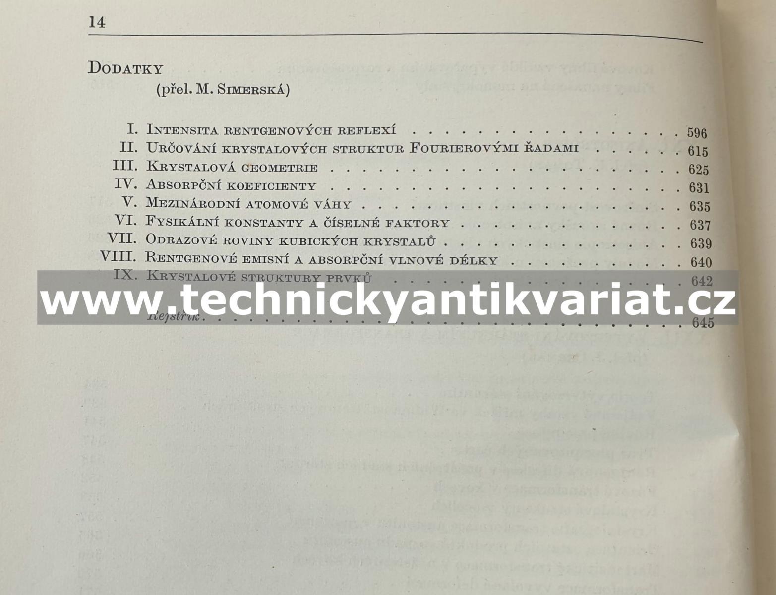 Struktura kovů - krystalografické metody, principy a údaje - Charles S. Barrett (1959)
