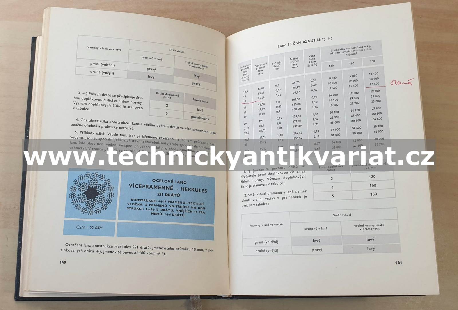 Katalog ocelových lan (1966)