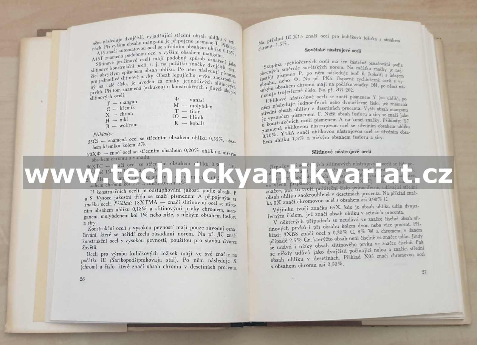 Chemické složení oceli normovaných v ČSR a v cizině (1951)