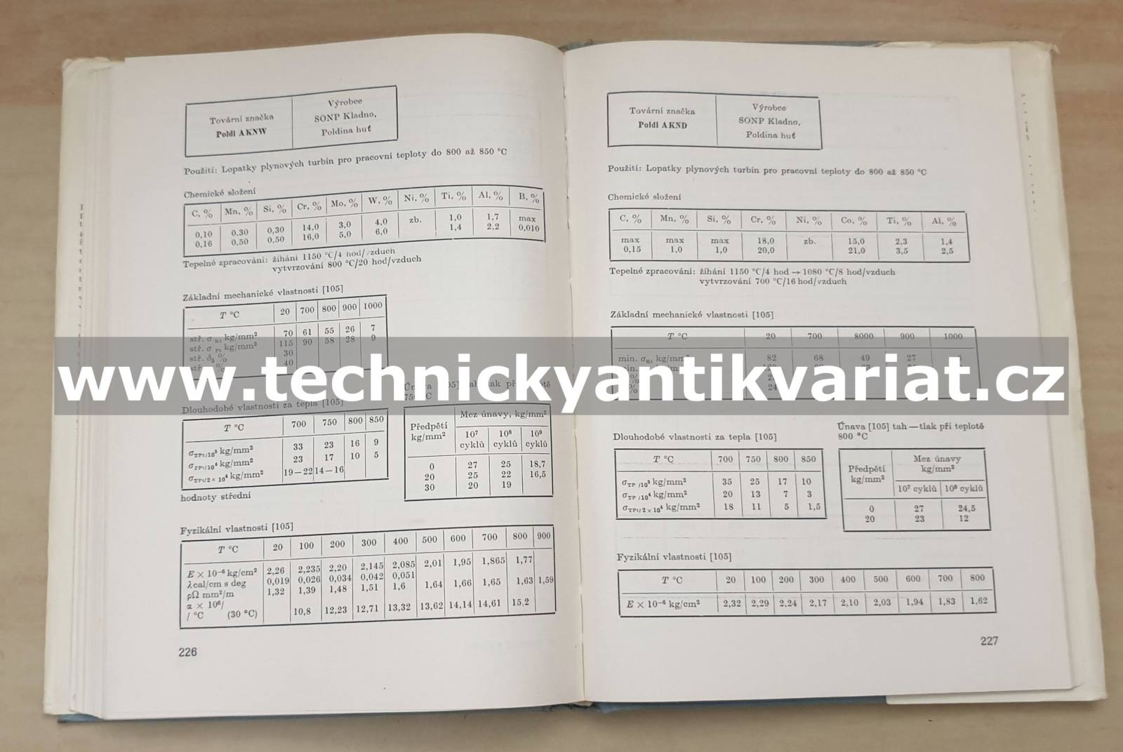 Vlastnosti a použití žáropevných ocelí a slitin - Vodseďálek, Vystyd, Pech (1962)