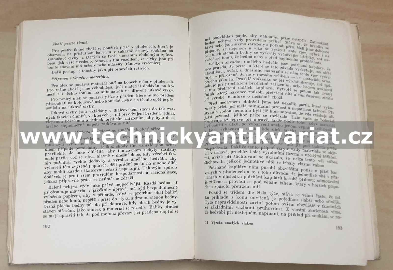 Výroba umelých vláken - Rudolf Klatt (1949)