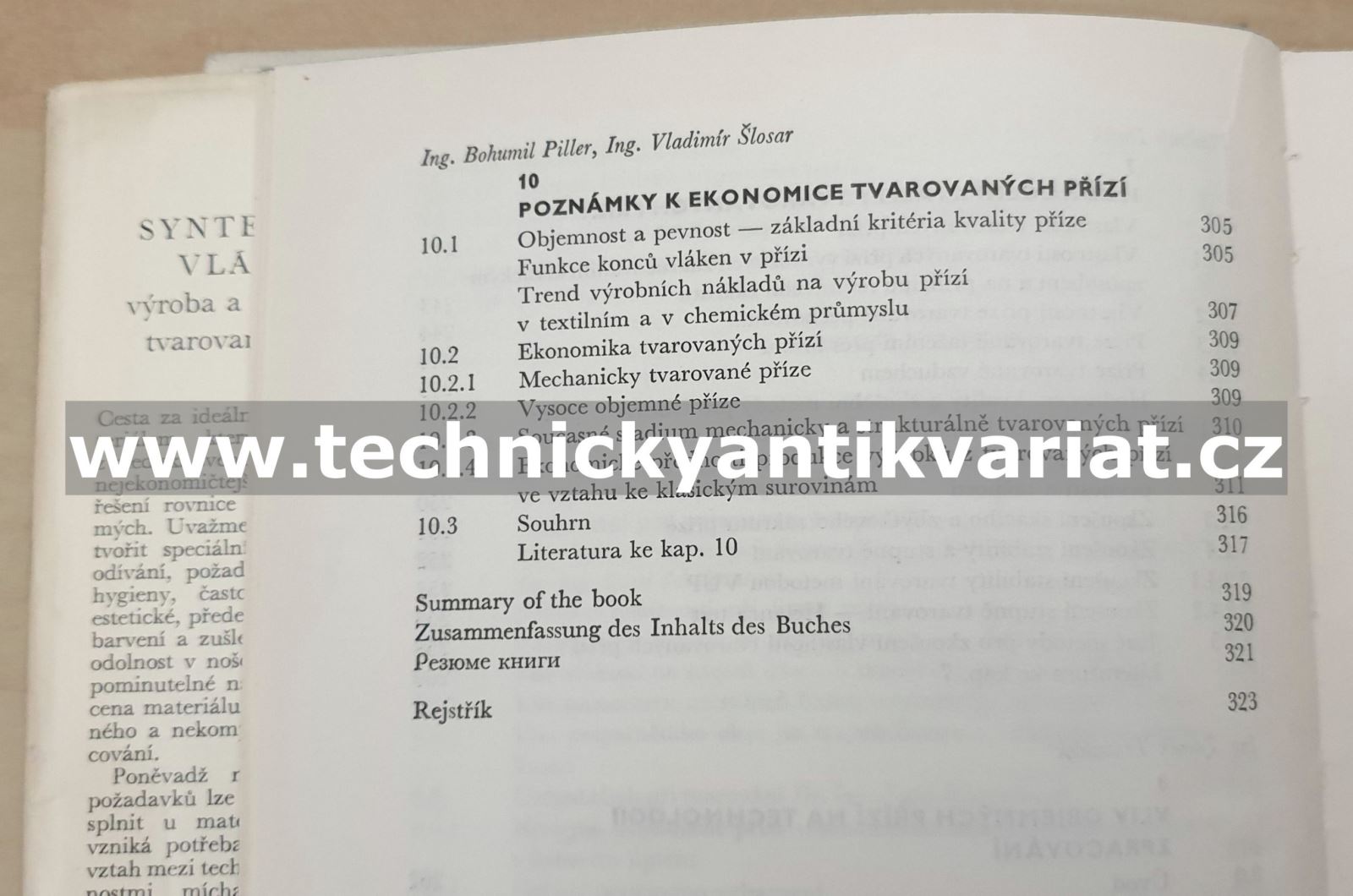 Syntetická vlákna - Bohumil Piller (1967)