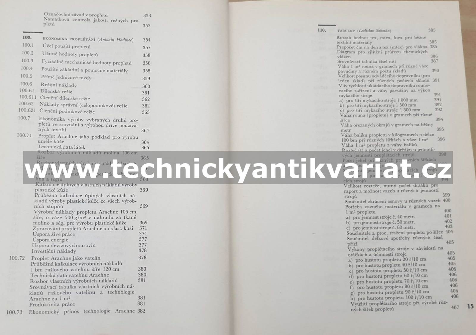 Textilní technologie proplétání - Ladislav Sobotka (1971)