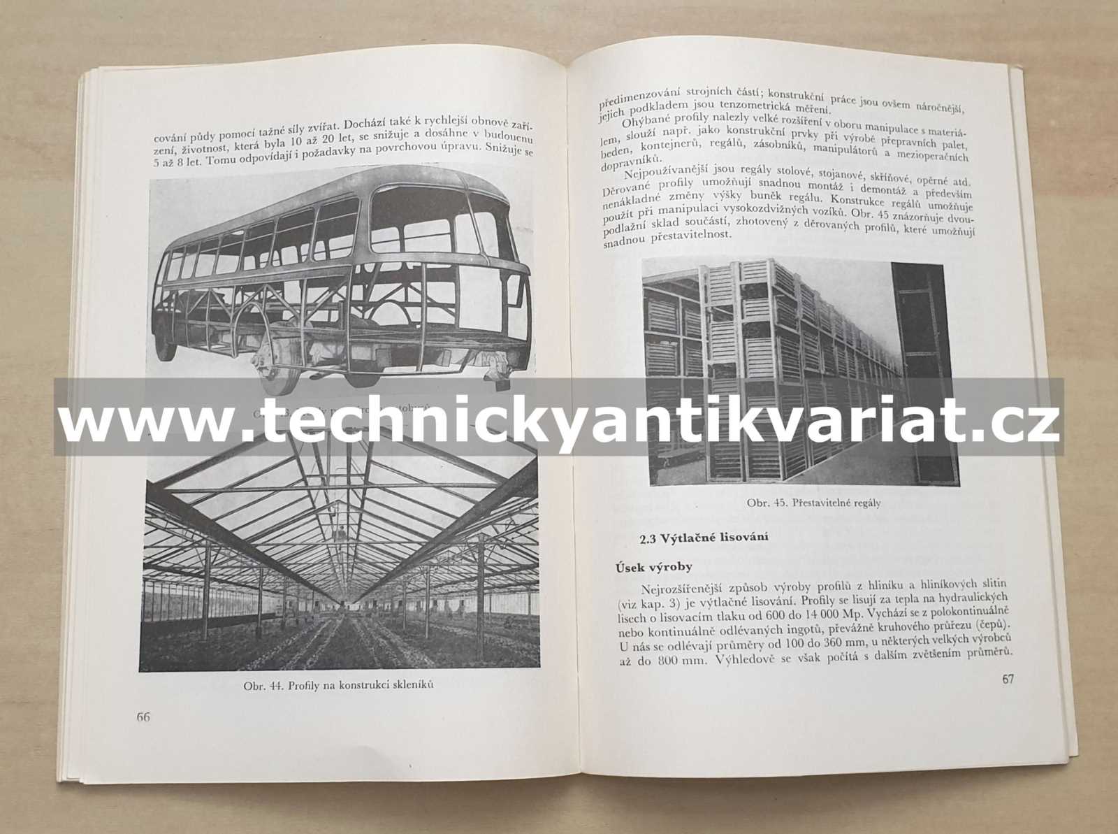 Profily, hospodárnost při tvorbě a použití - Verus, Brabec (1973)
