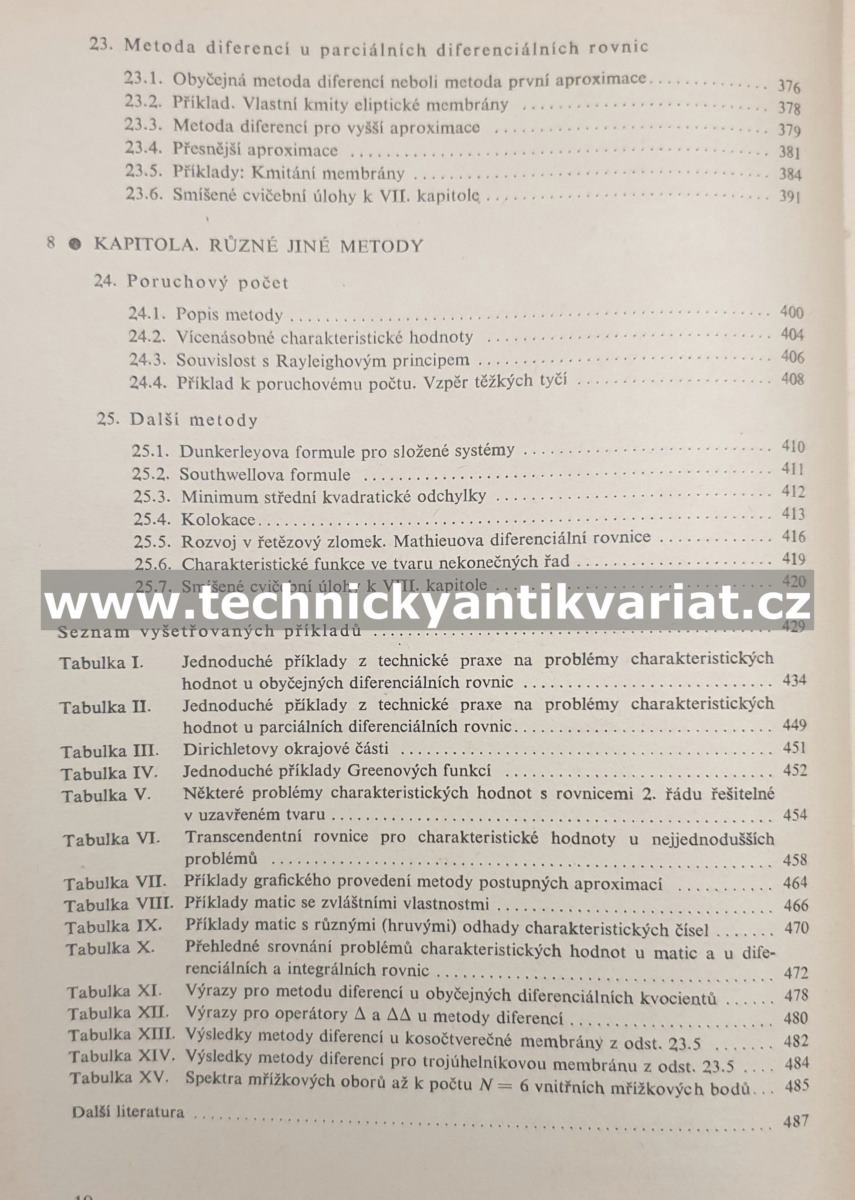 Problémy charakteristických hodnot s technickými aplikacemi - L. Collatz (1965)