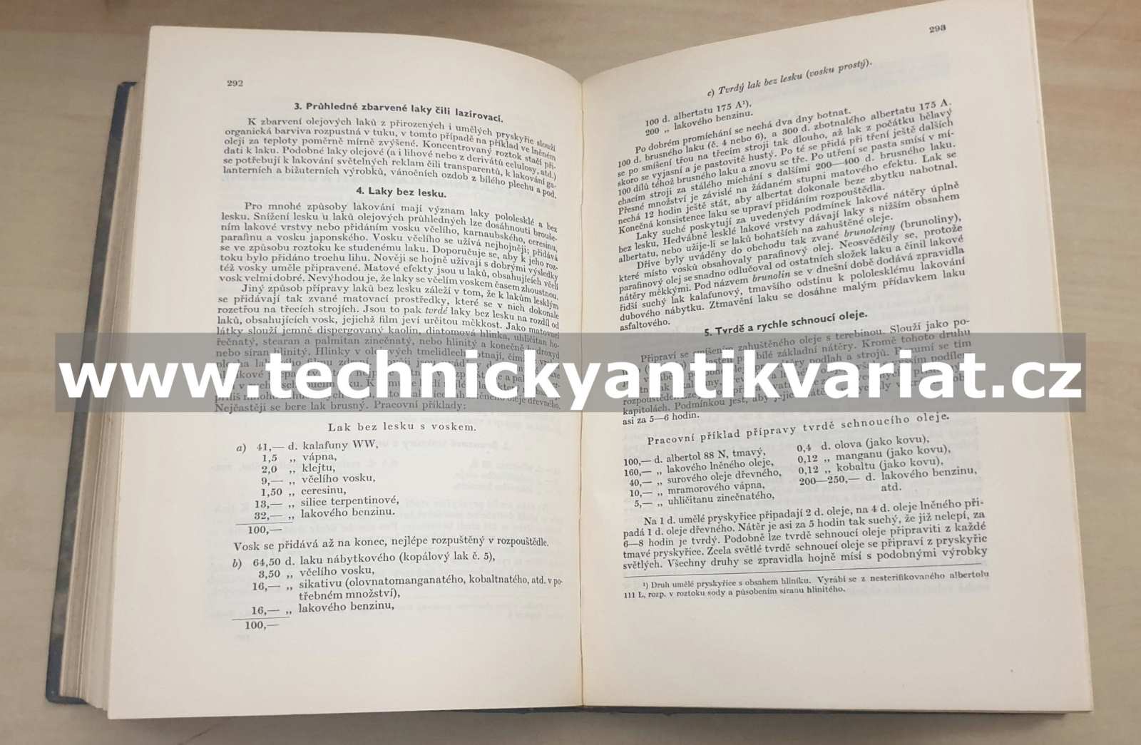 Technologie laků - Karel Hrabě (1950)