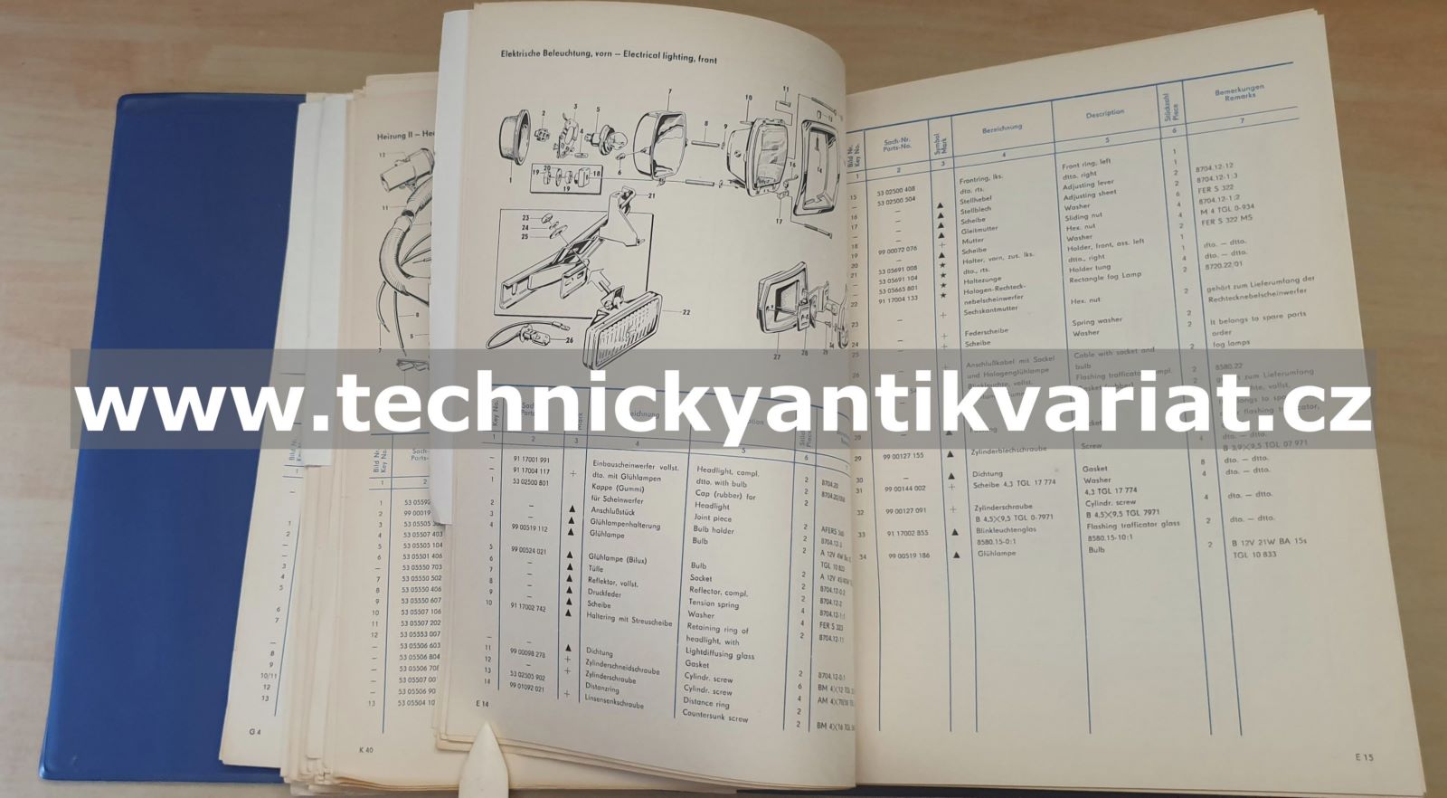 Wartburg 353W Ersatzteilkatalog / Spare part list (1978)