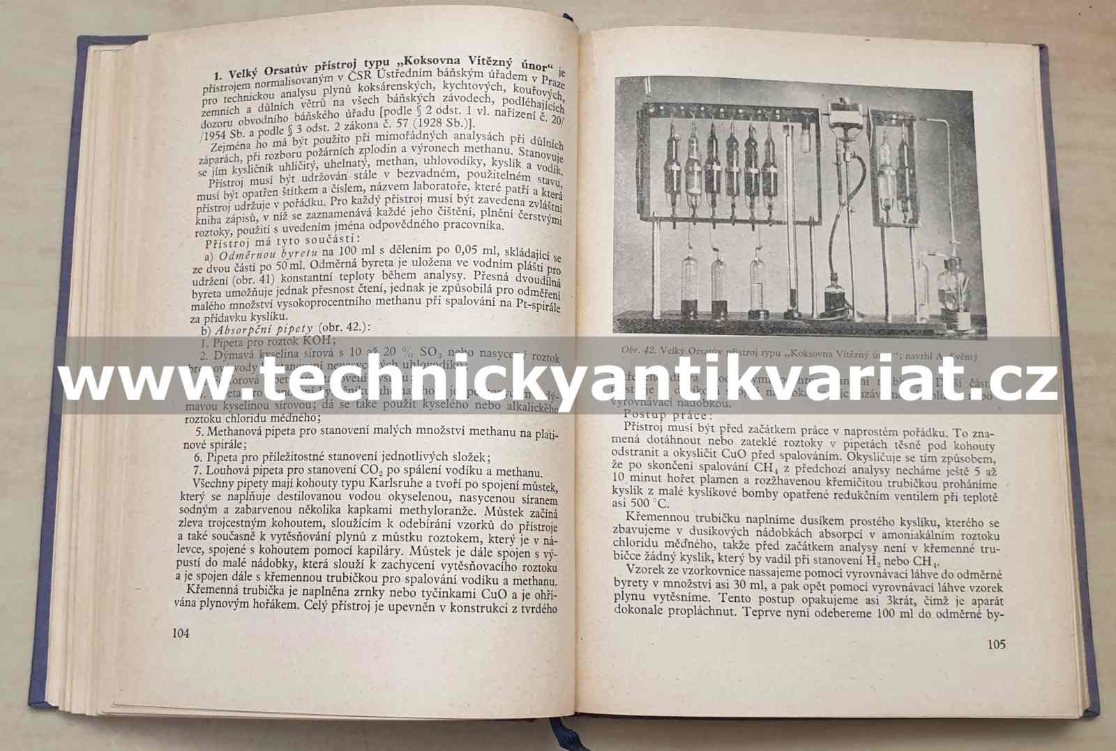 Technická analysa provozních plynů a důlních větrů - Rudolf Jirkovský (1957)