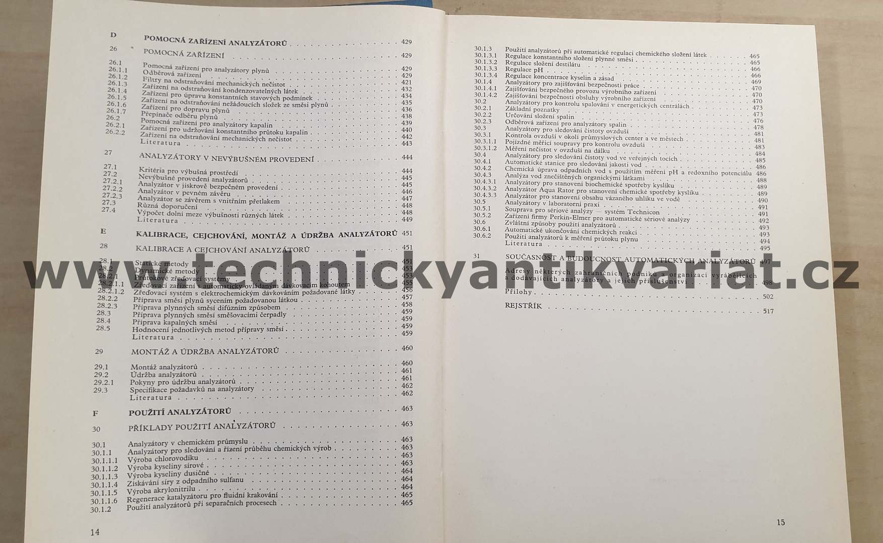 Analyzátory plynů a kapalin - Jaroslav Váňa (1984)
