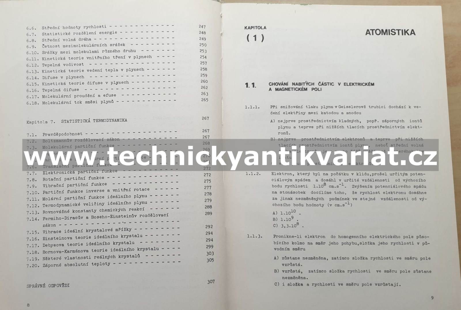 Fysikální chemie v otázkách 1,2,3 (1975, 1975, 1976)