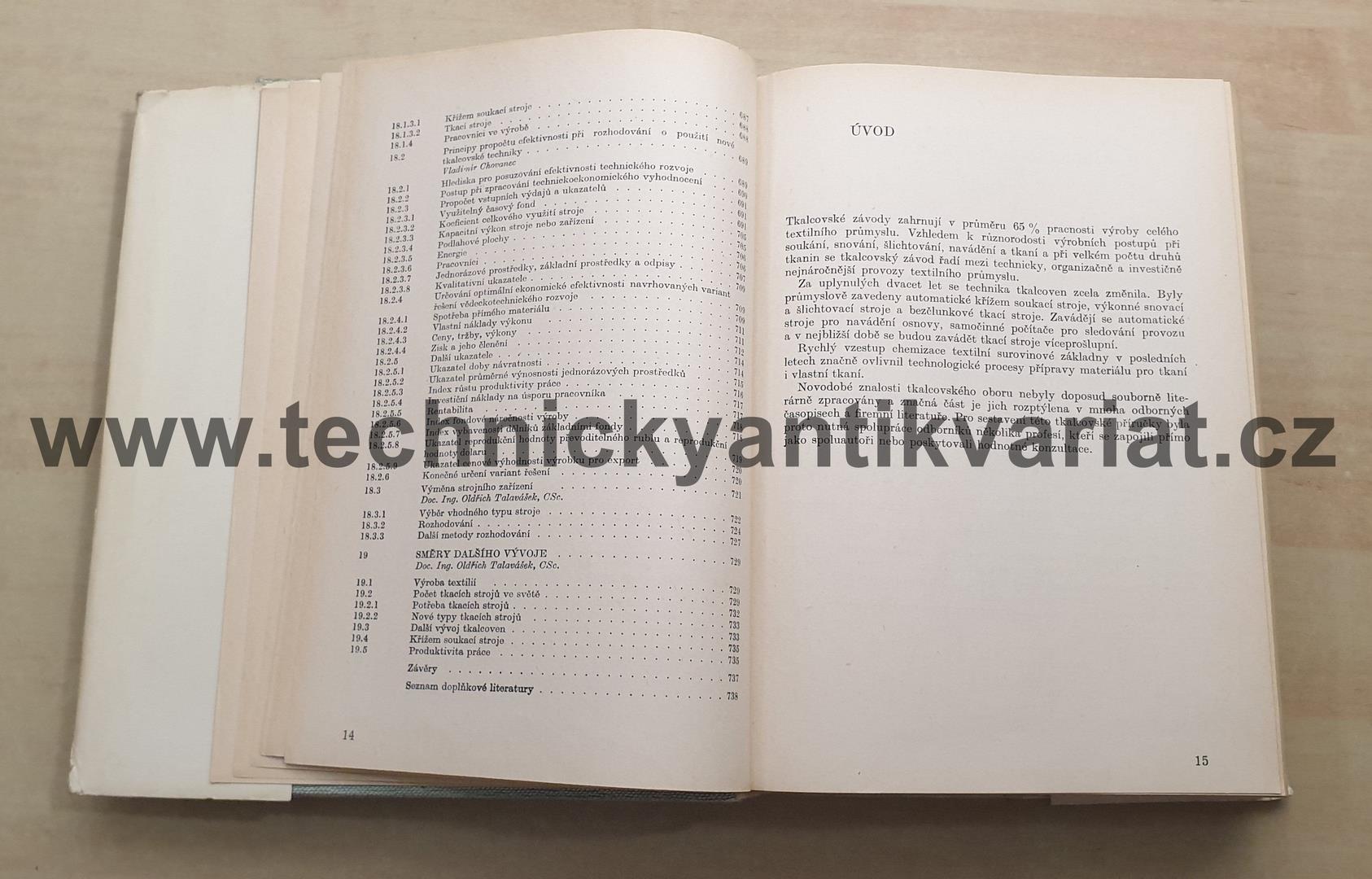 Tkalcovská příručka - Oldřich Talaváška (1980)