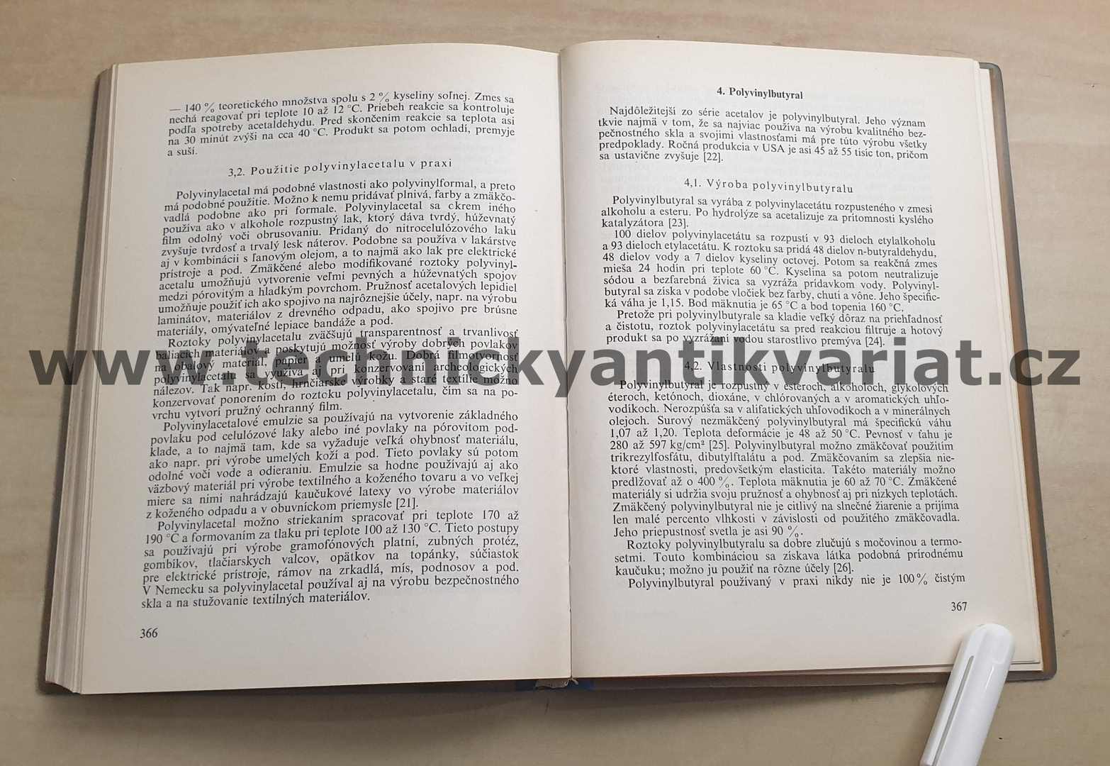 Polyvinylacetát - Gregor, koudelka, Vanko (1962)