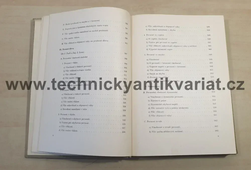 Mechanické a fyzikálne vlastnosti dreva - Lexa, Nečesaný, Paclt (1952)
