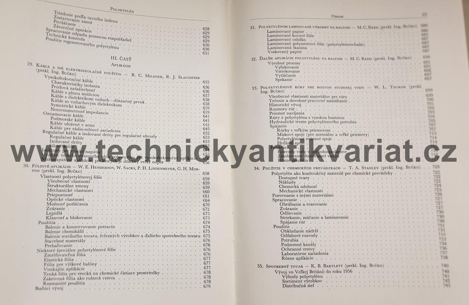 Polyetylén - A.Renfrew, P.Morgan (1966)