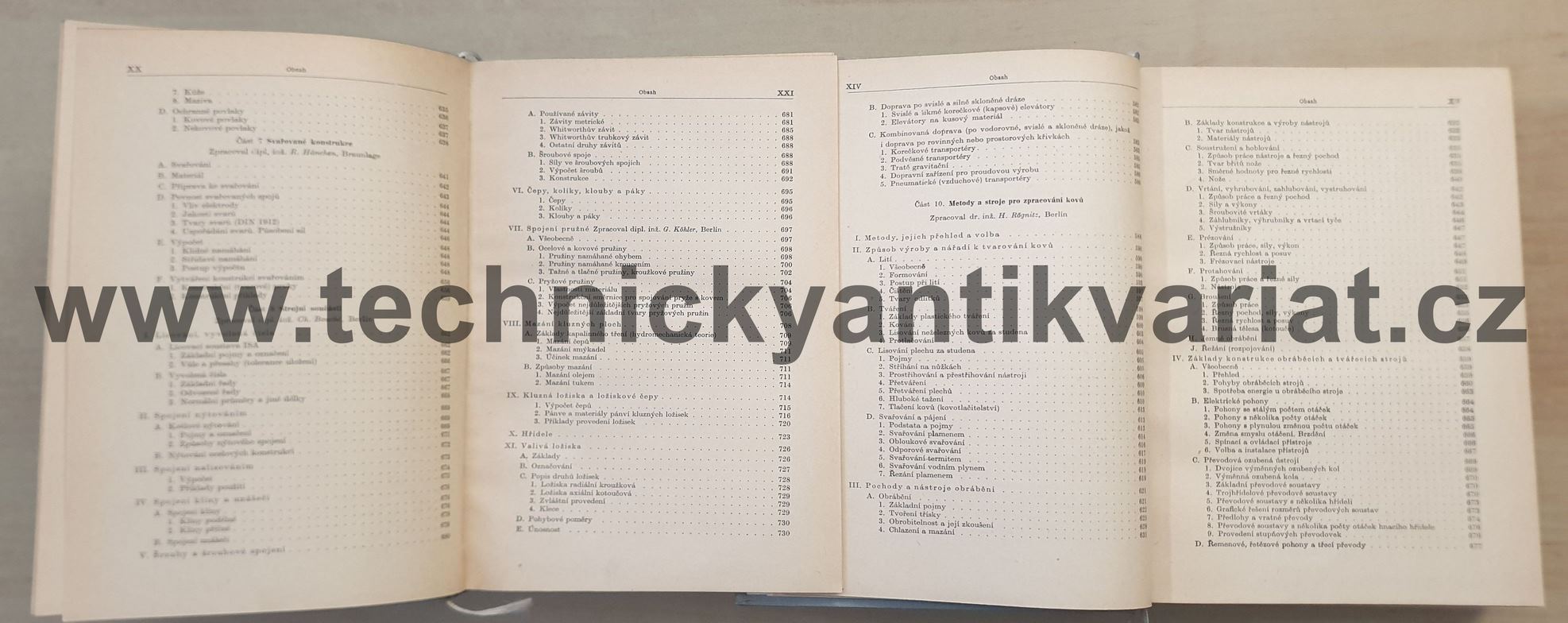 Inženýrská příručka pro stavbu strojů I.,II. - Dubbel (1961)