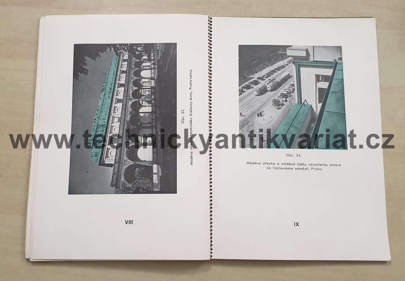 Mědený plech pro střesní krytinu a stavební klempířství (1938)