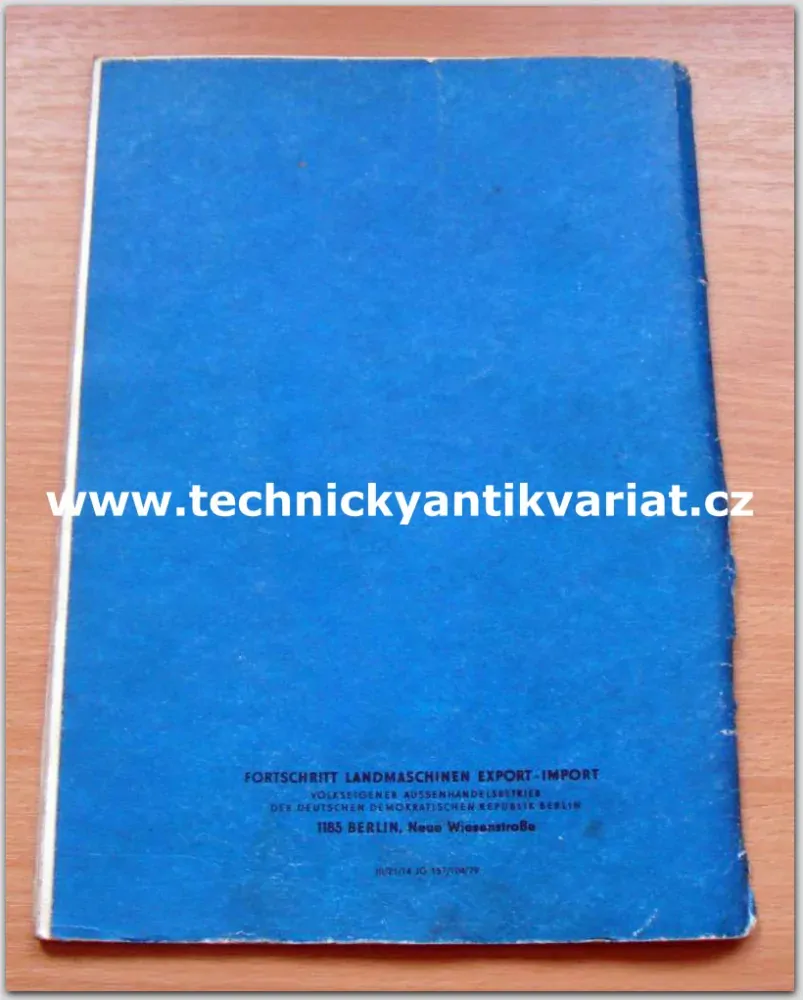 Fortschritt - žací řádkovač E 301