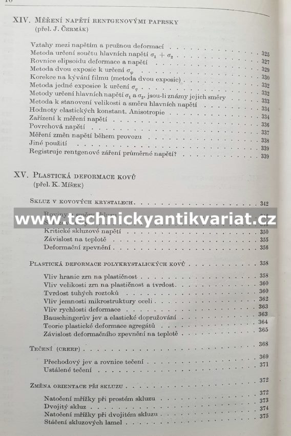 Struktura kovů - krystalografické metody, principy a údaje - Charles S. Barrett (1959)