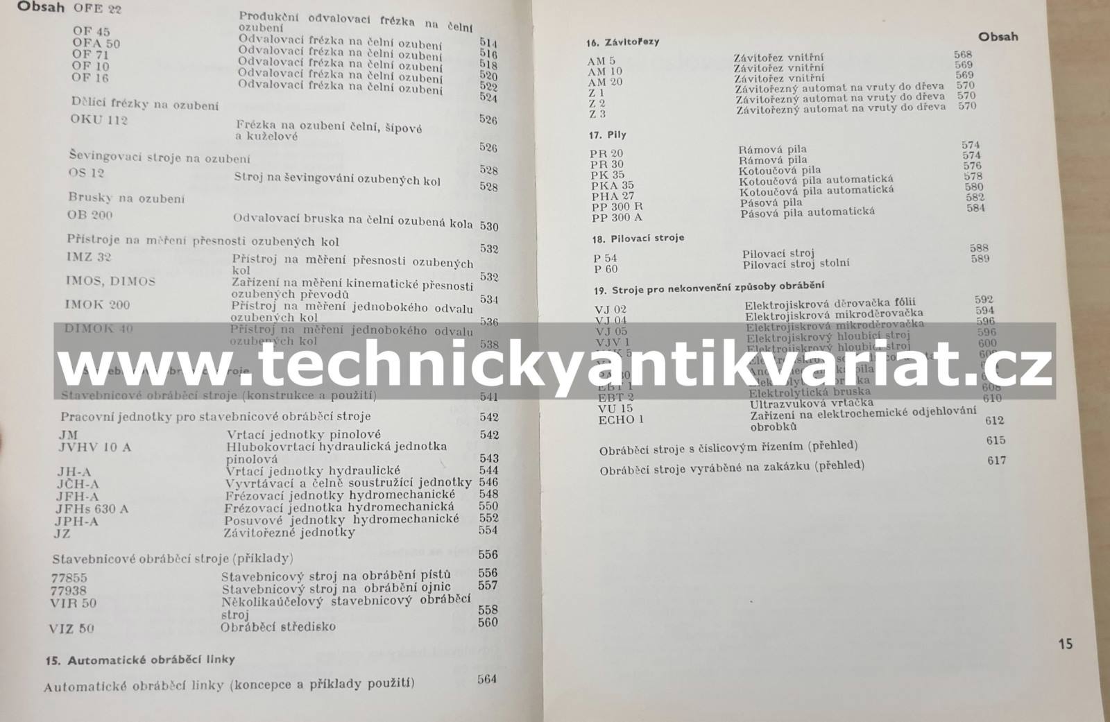 Obráběcí stroje 1971 - Jan Štrajbl (1972)