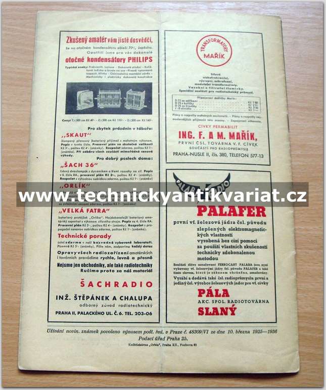 Radio amatér 8/1936