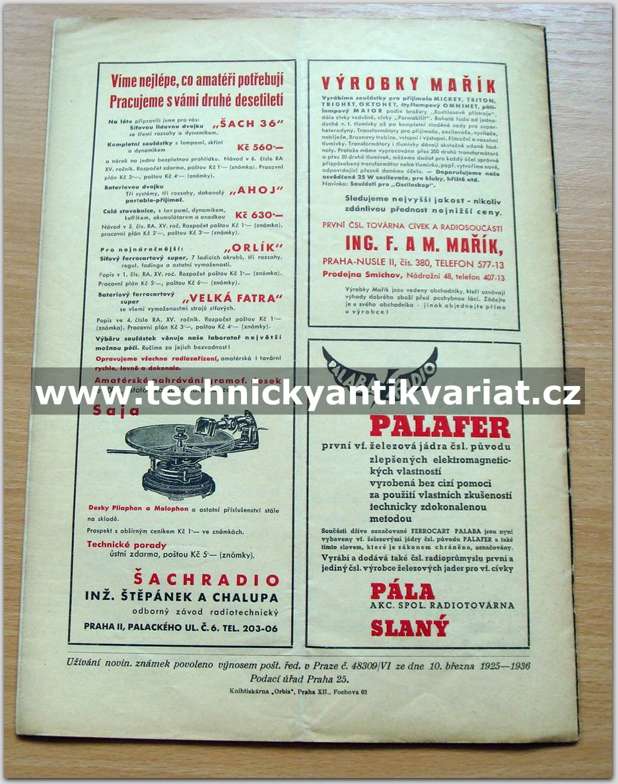 Radio amatér 5/1936